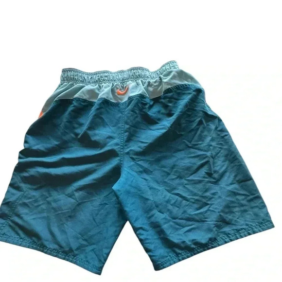 NIKE Men’s Swimming Trunks Size M Blue/Orange/Teal Travel Vacation N209 - Picture 4 of 8